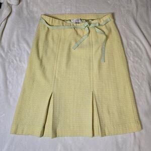 St. John Couture Knit Wool Blend Classic A-line skirt sz 14